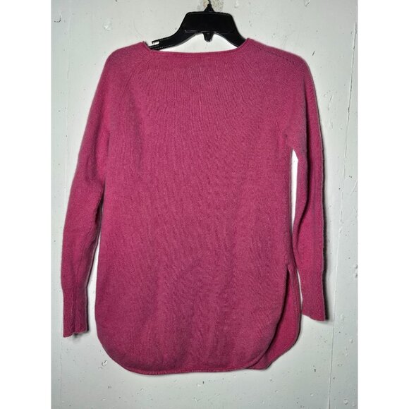 Halogen Women Pink Cashmere Wool Blend Sweater Size Small Soft Cozy Winter Fuzzy - Picture 2 of 9